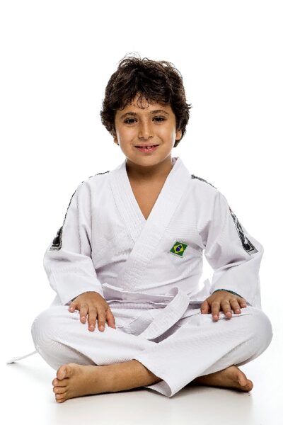 Kimono Jiu Jitsu Infantil Kids Branco+faixa - PRÉ VENDA