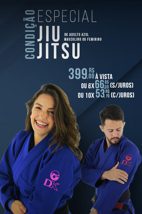 Jiu Jitsu DK adulto azul masculino ou feminino